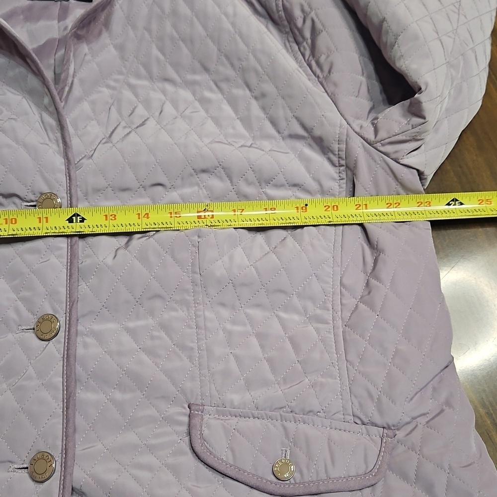 Talbots Lavender Quilted Puffer Jacket - Picture 5 of 8